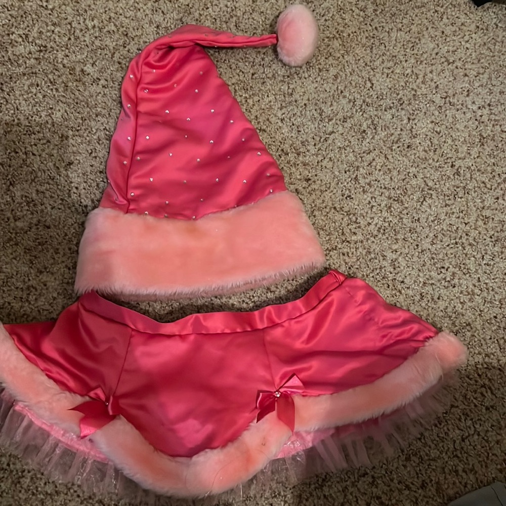 Womens Christmas Santa Lingerie pink